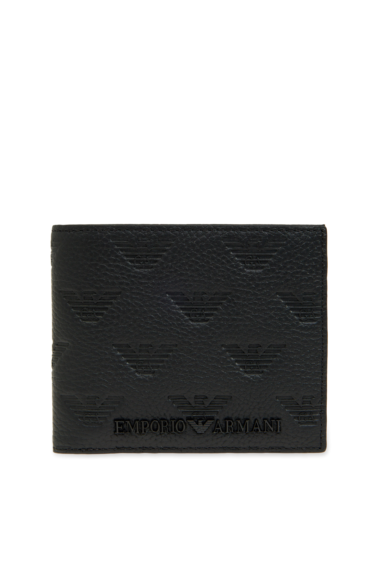 Emporio Armani Monogrammed leather wallet Men s Accessories Vitkac